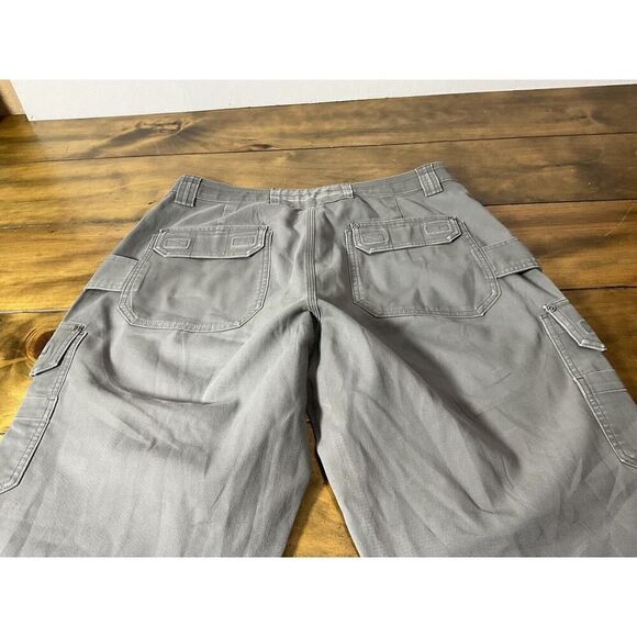 Duluth Trading Co Pants Men's Olive 34x30 Cargo Pocket Flex Fire Hose Workwear - Picture 6 of 10